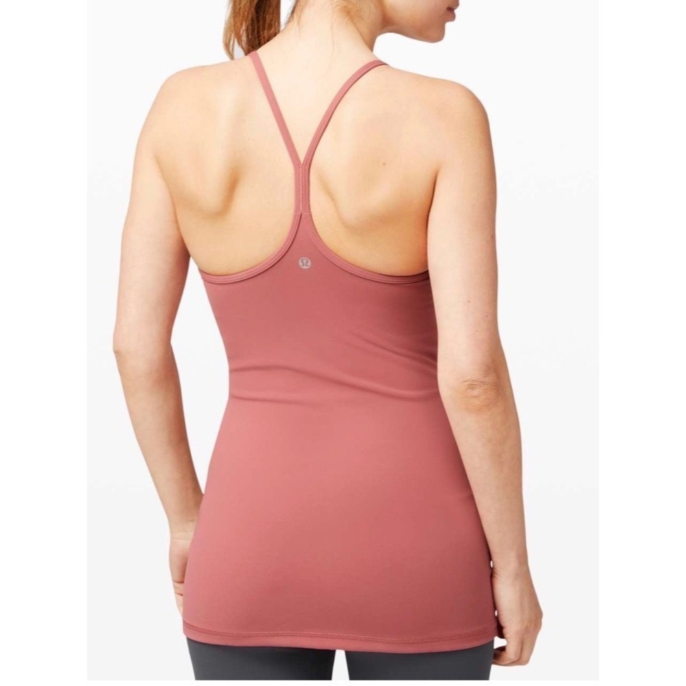 Lululemon Power Y AthleticTank Everlux‎ Cherry Tint Pink Racerback Yoga Top Med